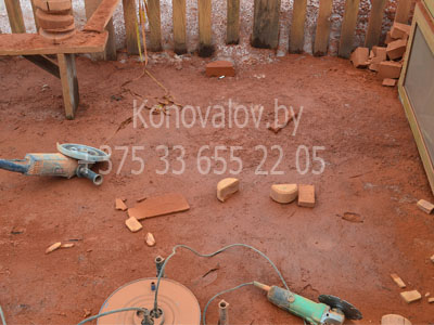 Снятие фаски кирпича